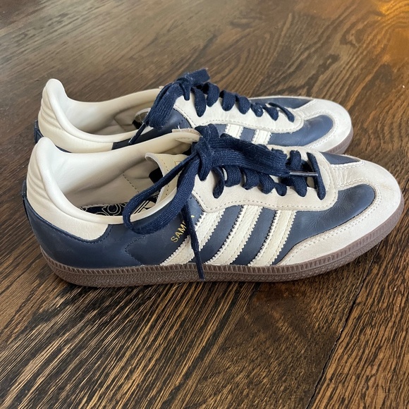 Adidas Samba OG - Night Indigo and White, size 7 - Picture 3 of 5
